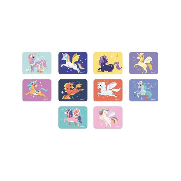 JANOD Kutija sa magnetima Magnetibook jednorozi - J02584