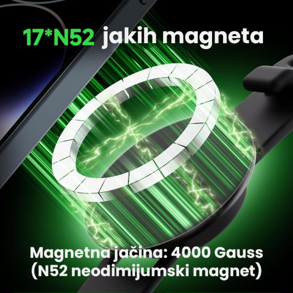 Magnetni držač Nanobit NB601 beli - 619063