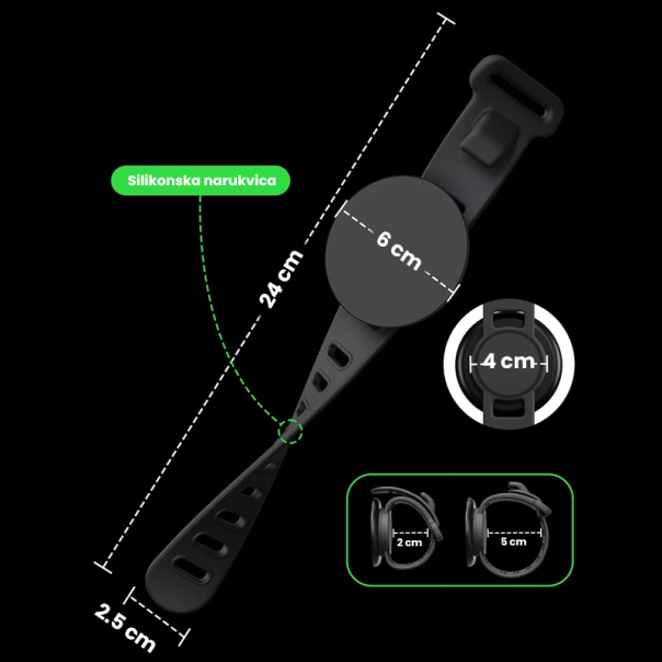 Magnetni držač Nanobit NB601 beli - 619063