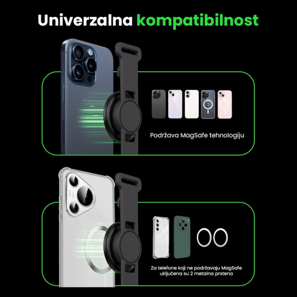 Magnetni držač Nanobit NB601 crni - 619064