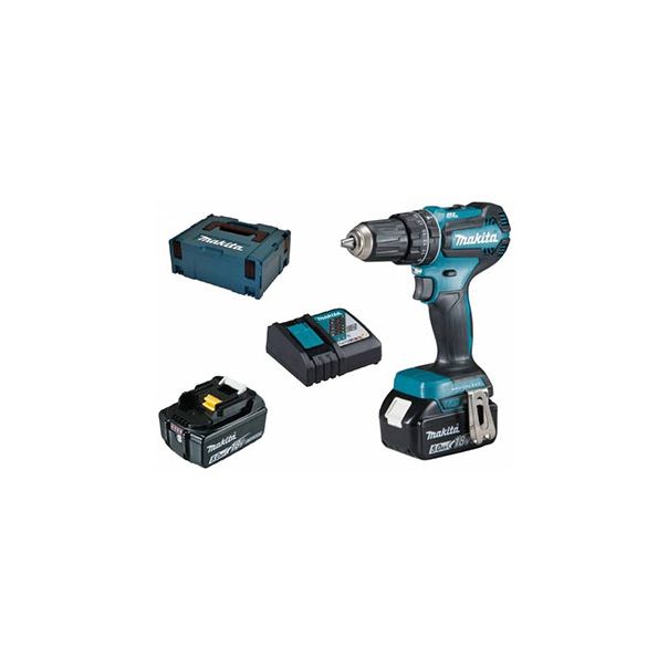 MAKITA Akumulatorska vibraciona bušilica - odvrtač 2x3,0Ah DHP485RFJ, kofer - DHP485RFJ