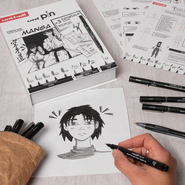 Uni marker PIN set Manga - 74020-1-1