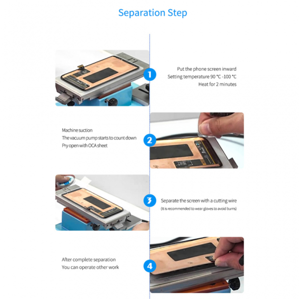 Masina za reparaciju Sunshine S-918F za zakrivljene i ravne ekrane - 92112-1