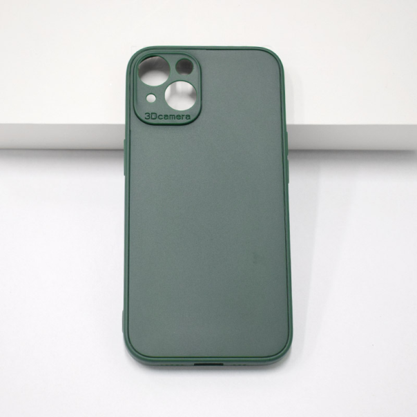 Maska za iPhone 13 3D Camera tamno zelena - 602125