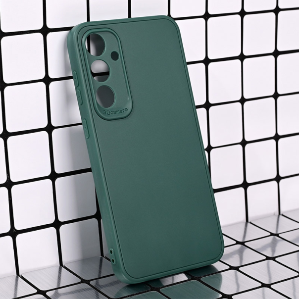 Maska za Samsung S24 FE/ S721B 3D Camera tamno zelena - 615548