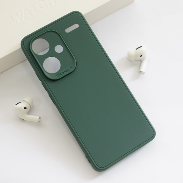 Maska za Xiaomi Redmi Note 13 Pro Plus (EU) 5G 3D Camera tamno zelena - 610934