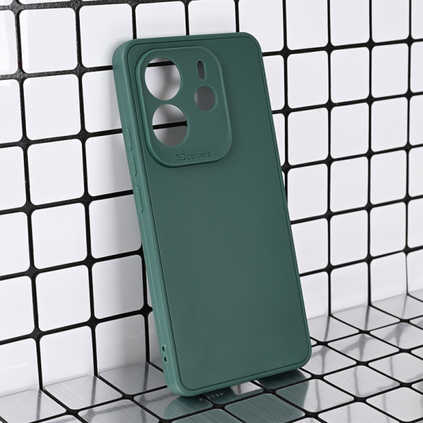 Maska za Xiaomi Redmi Note 14 4G (SRB) (16484*7815*816MM) 3D Camera tamno zelena - 617128