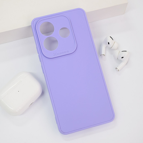 Maska za Xiaomi Redmi Note 14 5G (EU) 3D Camera ljubičasta - 615554