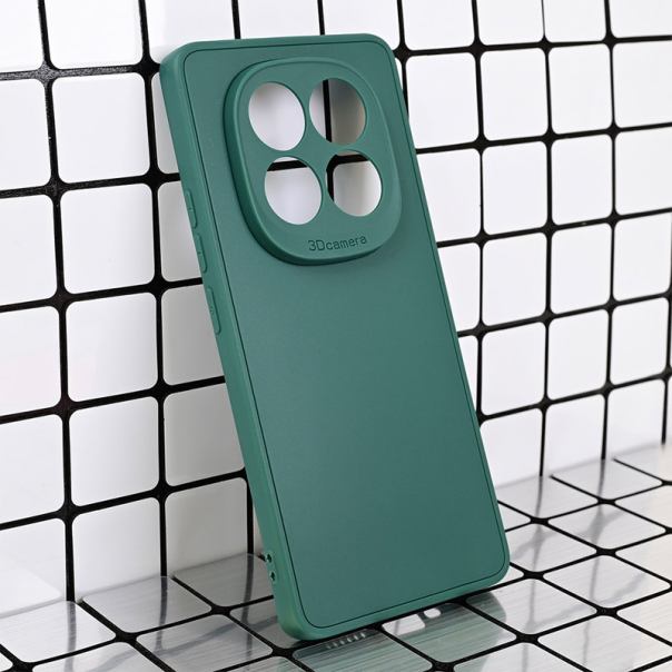 Maska za Xiaomi Redmi Note 14 Pro 5G (EU) 3D Camera tamno zelena - 615558