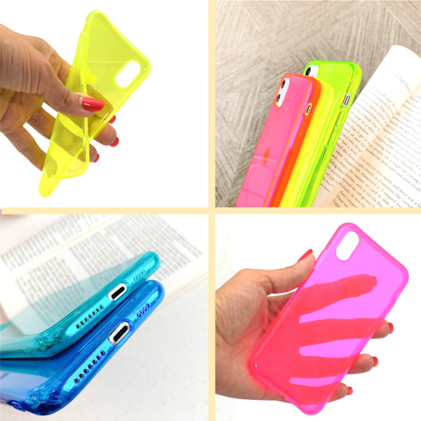 Maska za Xiaomi Mi 10/ 10 Pro Air Neon silicone žuta - 042368-1