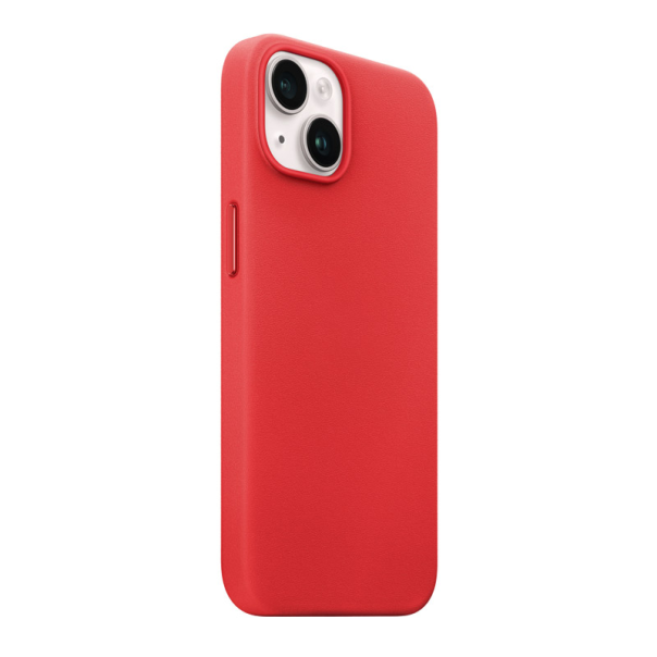 Maska za iPhone 14 Beautiful Shine Leather crvena - 058336