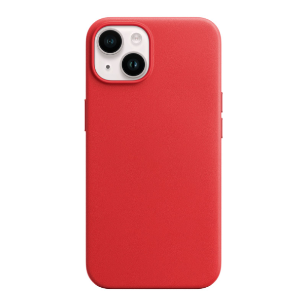 Maska za iPhone 14 Beautiful Shine Leather crvena - 058336