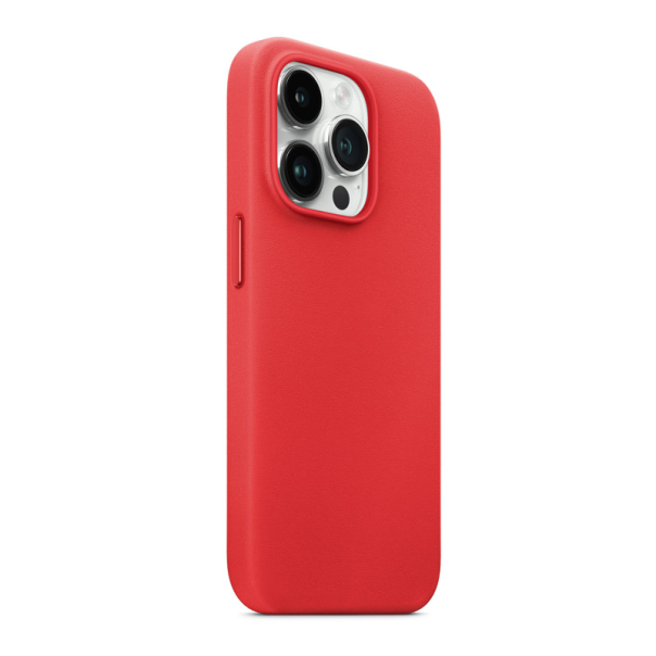 Maska za iPhone 14 Pro Beautiful Shine Leather crvena - 058338