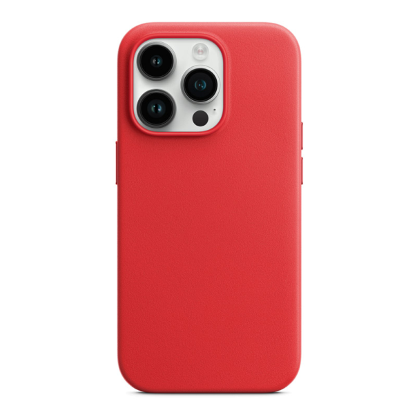 Maska za iPhone 14 Pro Beautiful Shine Leather crvena - 058338