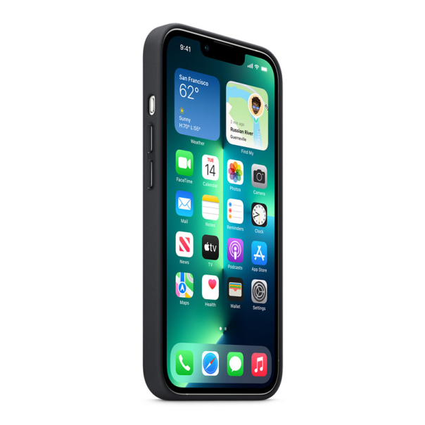 Maska za iPhone 14 Pro Max Beautiful Shine Leather crna - 057552