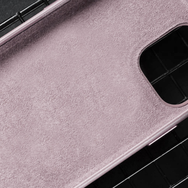 Maska za iPhone 14 Beautiful Shine Leather roze - 057539