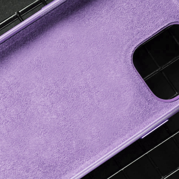 Maska za iPhone 15 Beautiful Shine Leather ljubičasta - 603199