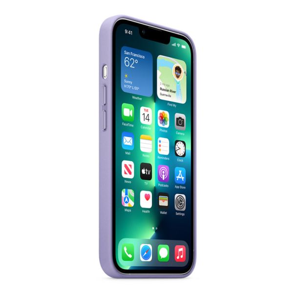 Maska za iPhone 15 Pro Beautiful Shine Leather ljubičasta - 603202