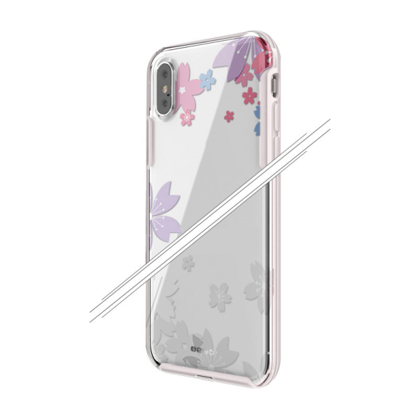 Maska za iPhone XS Beiyo sakura pink - 035846