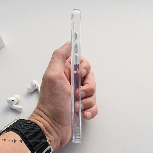 Maska za iPhone 17 Berlia Clear Bracket Magnetic srebrna - 621943