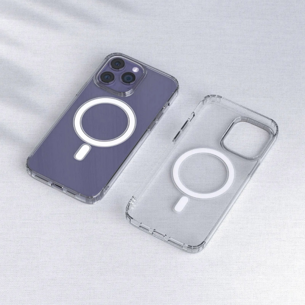 Maska za iPhone 15 Plus Berlia Clear Mag Case Premium transparent - 608000