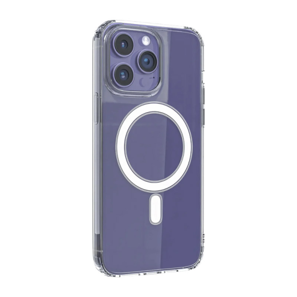 Maska za iPhone 15 Pro Berlia Clear Mag Case Premium transparent - 608002