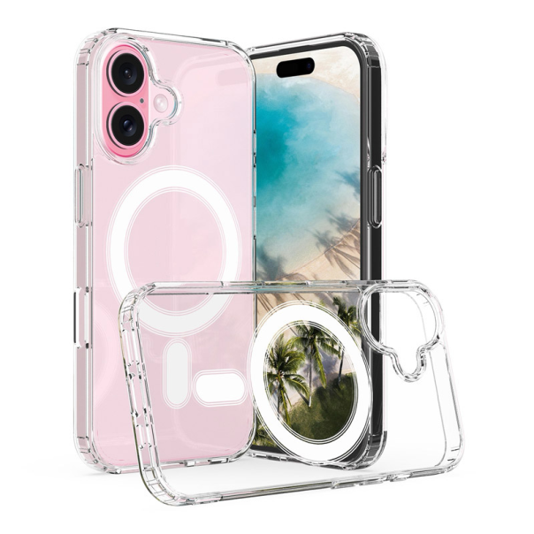 Maska za iPhone 16 Berlia Clear Mag Case Premium transparent - 613468