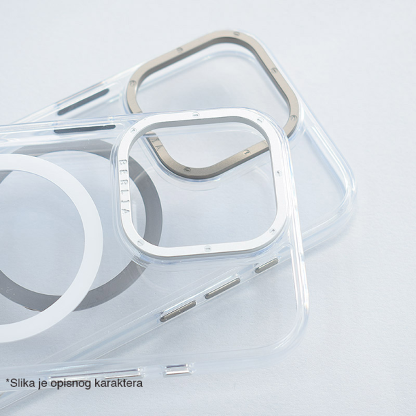 Maska za iPhone 16 Berlia Crystal Armor Magnetic transparent crna - 614076