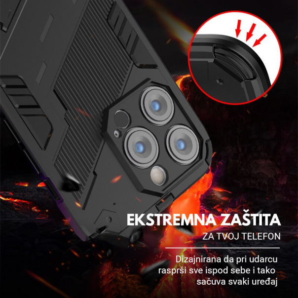 Maska za iPhone 16 Pro Max Bibercas crna - 613005