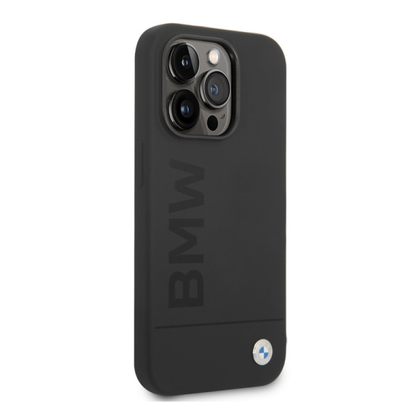 Maska za iPhone 14 Pro Max BMW hc Silicone Signature Mag Case crna - BMHMP14XSLBLBK