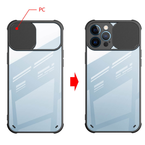 Maska za iPhone 12 Pro Max Camera Shield crvena - 051198