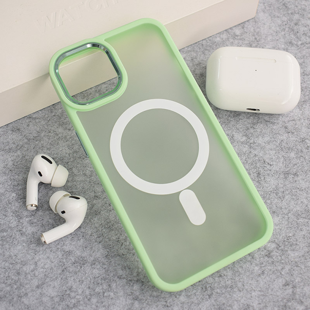 Maska za iPhone 13 Candy Shield Mag Case svetlo zelena - 613333
