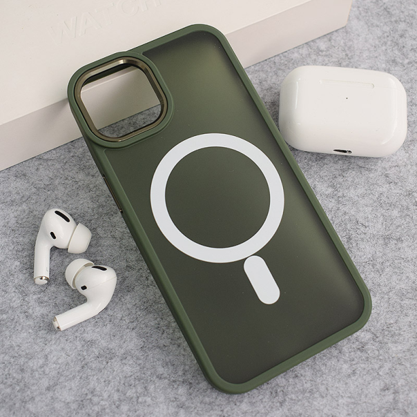 Maska za iPhone 13 Candy Shield Mag Case tamno zelena - 613331