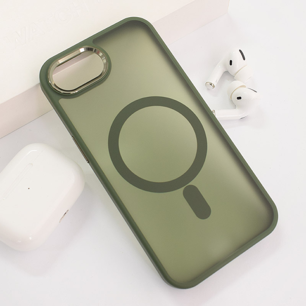 Maska za iPhone 16e Candy Shield Mag Case tamno zelena - 617569