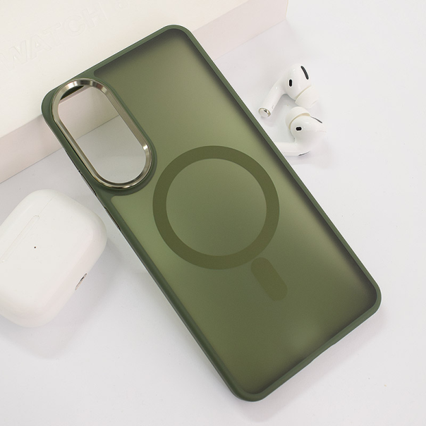 Maska za Samsung S25 Edge Candy Shield Mag Case tamno zelena - 617572