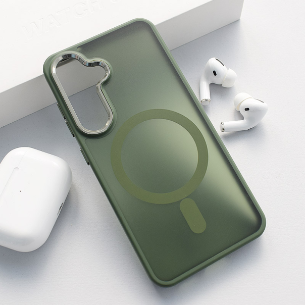 Maska za Samsung S24/ S921B/ S25/ S931B Candy Shield Mag Case tamno zelena - 616667