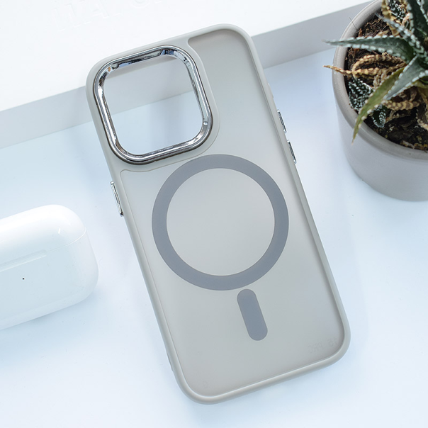 Maska za iPhone 15 Pro Max Candy Shield Mag Case siva - 613346
