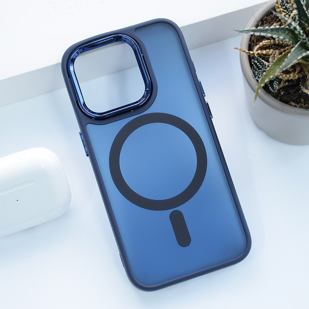 Maska za iPhone 15 Pro Candy Shield Mag Case tamno plava - 613340