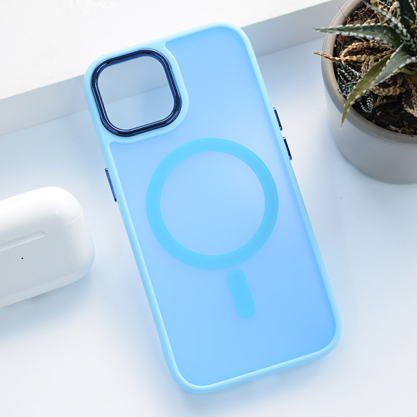 Maska za iPhone 15 Candy Shield Mag Case svetlo plava - 613337