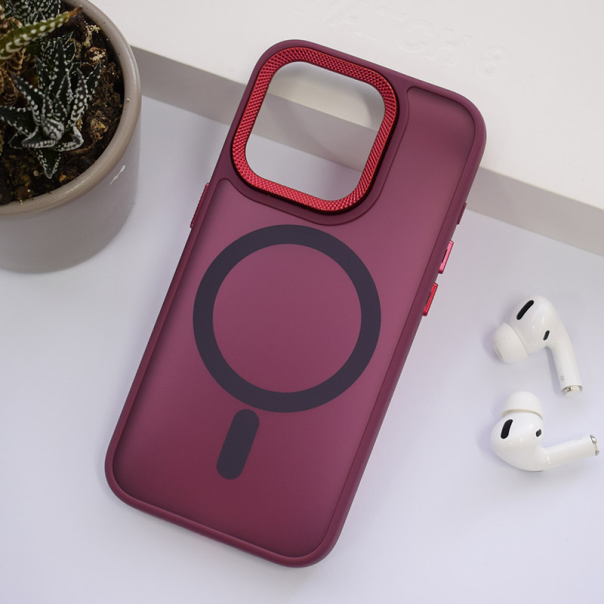 Maska za iPhone 16 Pro Candy Shield Mag Case bordo - 613358