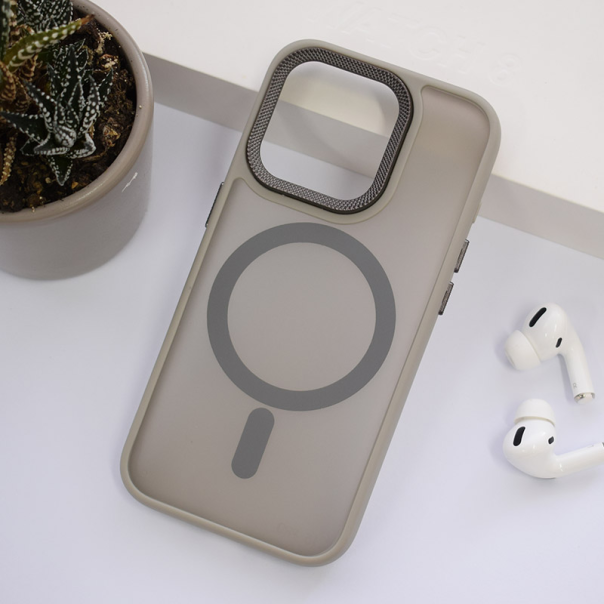 Maska za iPhone 16 Pro Max Candy Shield Mag Case siva - 613362