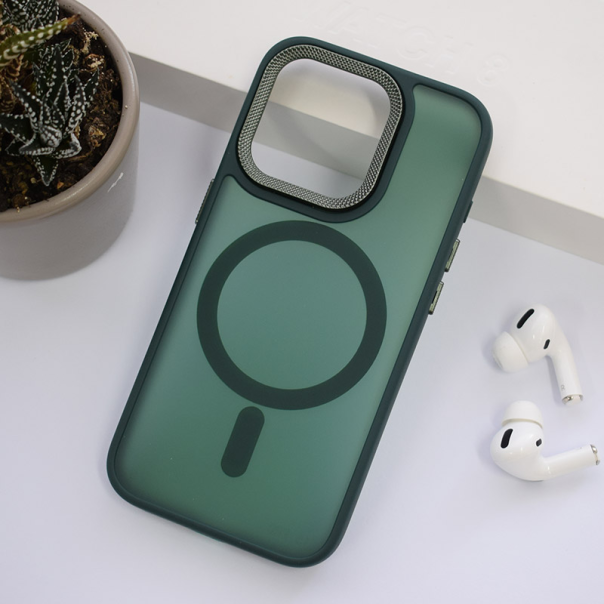 Maska za iPhone 16 Pro Max Candy Shield Mag Case tamno zelena - 613363