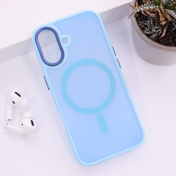 Maska za iPhone 16 Candy Shield Mag Case svetlo plava - 613352