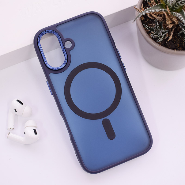 Maska za iPhone 16 Candy Shield Mag Case tamno plava - 613350