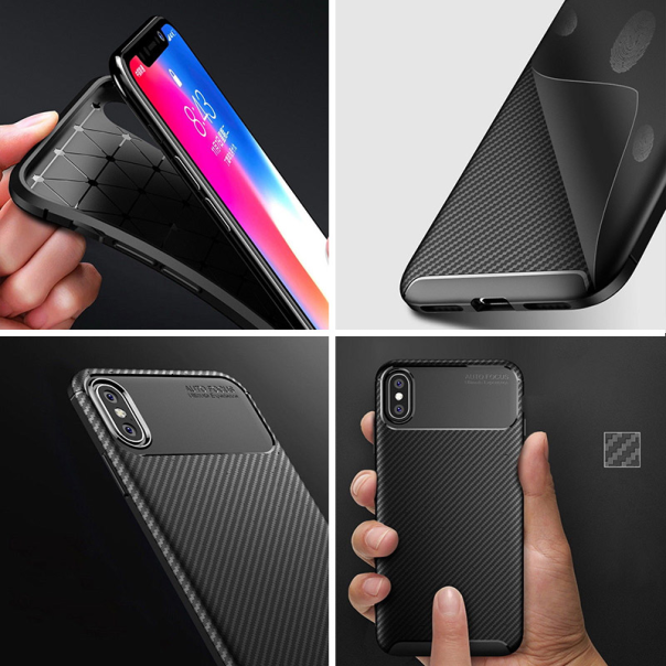 Maska za iPhone 17 Carbon Defender crna - 619152