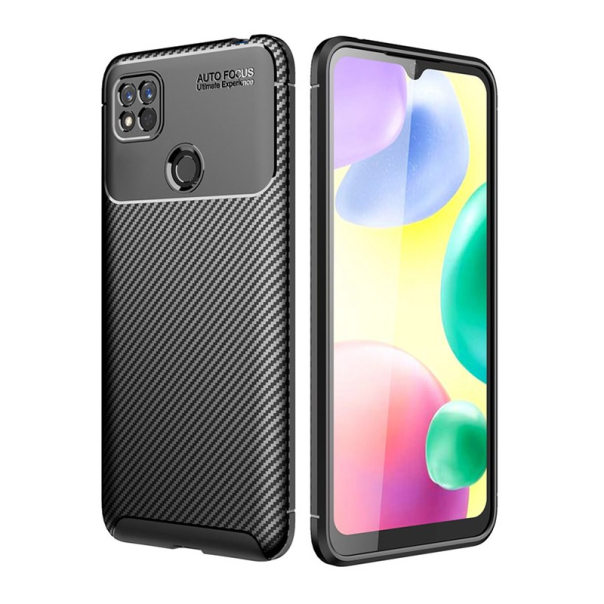 Maska za Xiaomi Redmi 10A crna Carbon Defender - 057364