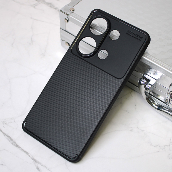 Maska za Xiaomi Redmi Note 13 Pro 4G (EU) Carbon Defender crna - 610301