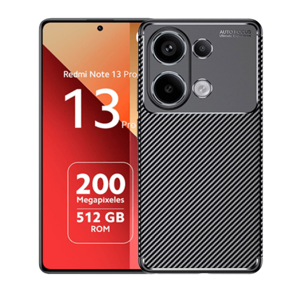 Maska za Xiaomi Redmi Note 13 Pro 4G (EU) Carbon Defender crna - 610301