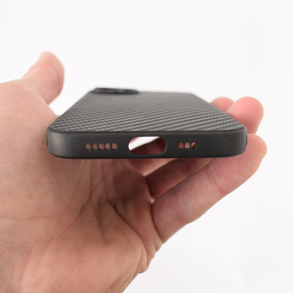 Maska za iPhone 15 Carbon fiber crna - 608823