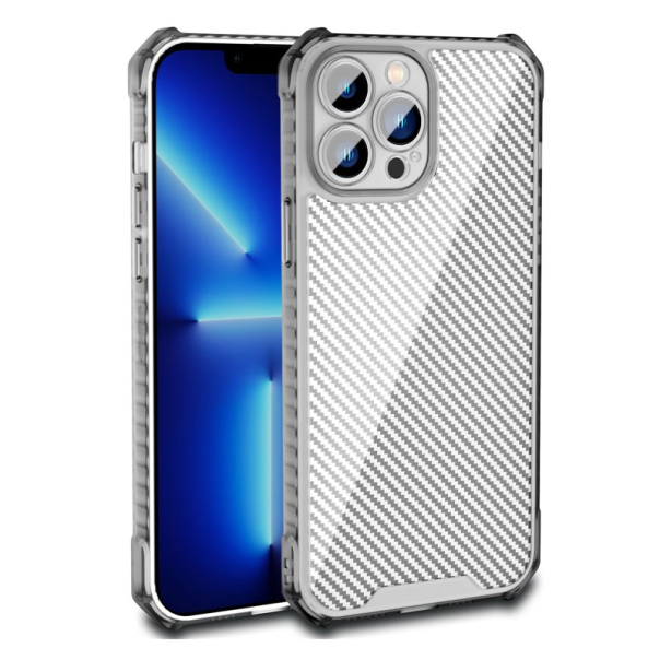 Maska Carbon shield iPhone 13 Pro Max siva - 057667